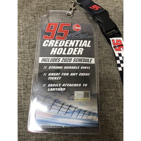 WinCraft #95 Christopher Bell 2020 Schedule Rheem Lanyard w/ Credential Holder - Picture 2 of 3